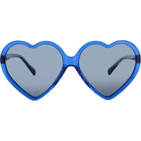 ELTON JOHN Women's Sunglasses - Blue Acetate Heart Full Rim Frame | DGBYHEART 4 BLUE ,