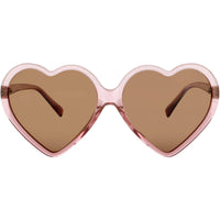 ELTON JOHN Women's Sunglasses - Glitter Pink Heart Full Rim Frame | DGBYHEART 6 GLPINK ,