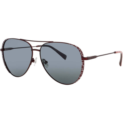 ELTON JOHN Women's Sunglasses - Burgundy Full Rim Frame | ANIMAL INSTINCT 1 BURNA ,