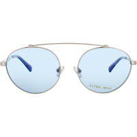 ELTON JOHN Women's Sunglasses - Silver/Blue Glitter Full Rim Frame | DREAMER 3 SLV ,