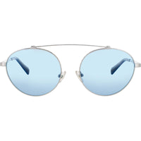 ELTON JOHN Women's Sunglasses - Silver/Blue Cat Eye Full Rim Frame | DREAMER 4 SILVER ,