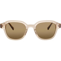 ELTON JOHN Women's Sunglasses - Beige Acetate Square Full Rim Frame | GLITTER 3 BGEGL ,