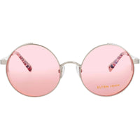 ELTON JOHN Women's Sunglasses - Pale Gold/Rose Round Full Rim Frame | HIPPIE FKGIF ,