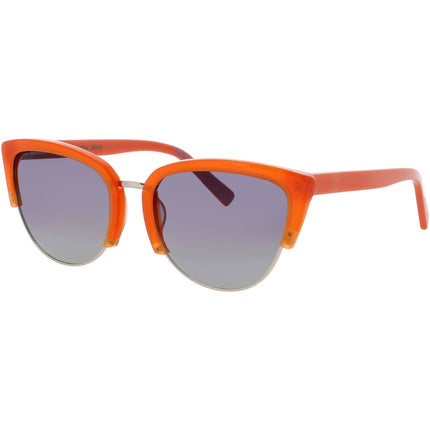 ELTON JOHN Women's Sunglasses - Orange/Gold Cat Eye Shape Frame | FLOWER POWER MANGO ,
