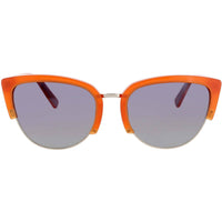 ELTON JOHN Women's Sunglasses - Orange/Gold Cat Eye Shape Frame | FLOWER POWER MANGO ,