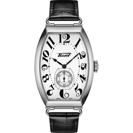 Tissot Men's Watch - Heritage Porto Mechanical Black Leather Strap | T1285051601200 ,