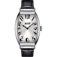 Tissot Men's Watch - Heritage Porto Silver Tone Dial Leather Strap | T1285091603200 ,