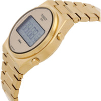 Tissot Men's Watch - PRX Digital Quartz Yellow Gold Steel Bracelet T1372633302000 ,