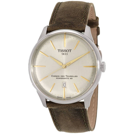 Tissot Men's Watch - Chemin Des Tourelles Automatic Leather Strap | T1394071626100 ,