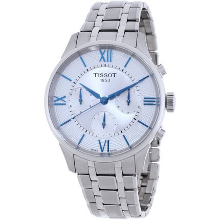 Tissot Men's Watch - Chemin Des Tourelles Silver Tone Dial Bracelet | T1394621103800 ,