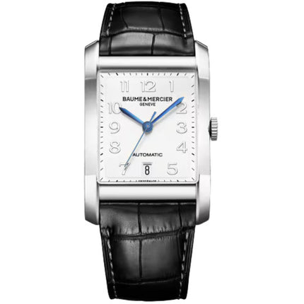 Baume & Mercier Men's Watch - Hampton Automatic White Dial Leather Strap | M0A10155 ,