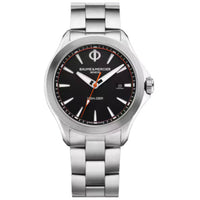 Baume & Mercier Men's Watch - Clifton Club Black Dial Silver Bracelet | M0A10412 ,