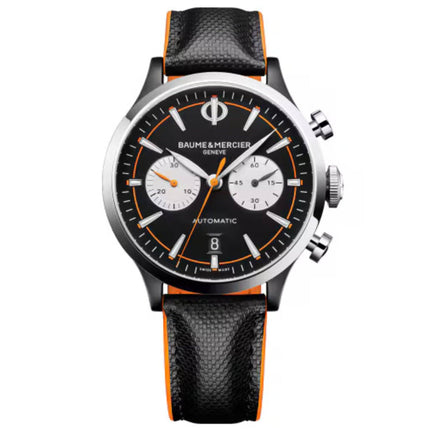 Baume & Mercier Men's Watch - Capeland Automatic Black and Silver Dial | M0A10451 ,