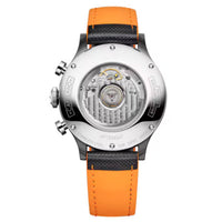 Baume & Mercier Men's Watch - Capeland Automatic Black Dial Leather Strap | M0A10452 ,