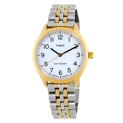 Timex Women's Watch - Easy Reader Quartz White Dial Two Tone Bracelet | TWH6Z3710JT ,
