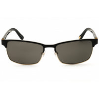 Fossil Men's Sunglasses - Black/Gold Rectangular Full Rim Frame | FOS 3000/P/S 0807 M9 ,