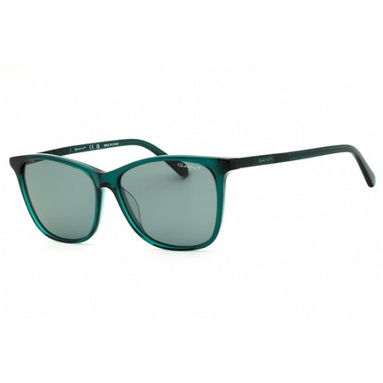 Gant Women's Sunglasses - Shiny Dark Green Rectangular Full Rim Frame | GA00007 96N ,