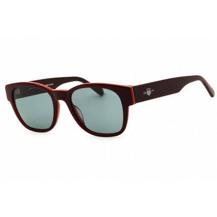 Gant Men's Sunglasses - Red/Brown Acetate Rectangular Full Rim Frame | GA00009 68N ,