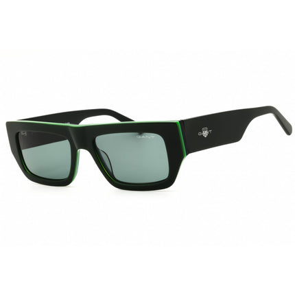Gant Men's Sunglasses - Dark Green Acetate Rectangular Full Rim Frame | GA00013 98N ,