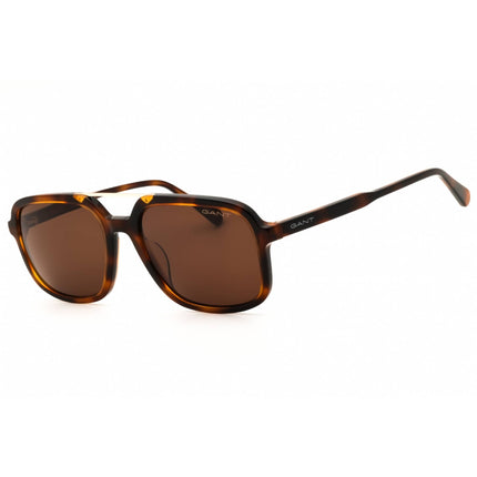 Gant Men's Sunglasses - Dark Havana Acetate Rectangular Full Rim Frame | GA00016 52E ,