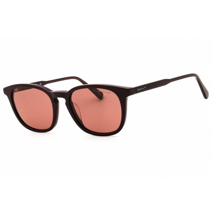 Gant Unisex Sunglasses - Shiny Bordeaux Acetate Oval Full Rim Frame | GA00017 69S ,