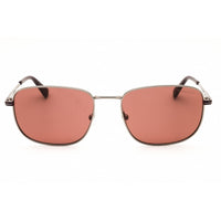 Gant Men's Sunglasses - Shiny Light Ruthenium Metal Oval Full Rim Frame | GA00018 14S ,