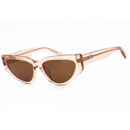 Gant Women's Sunglasses - Shiny Beige Acetate Cat Eye Full Rim Frame | GA00021 57E ,