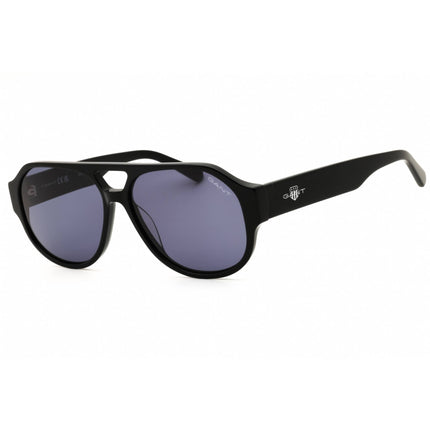 Gant Men's Sunglasses - Shiny Black Acetate Oval Shape Full Rim Frame | GA00022 01A ,
