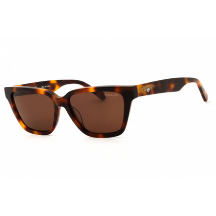 Gant Women's Sunglasses - Dark Havana Acetate Rectangular Full Rim Frame | GA00023 52E ,