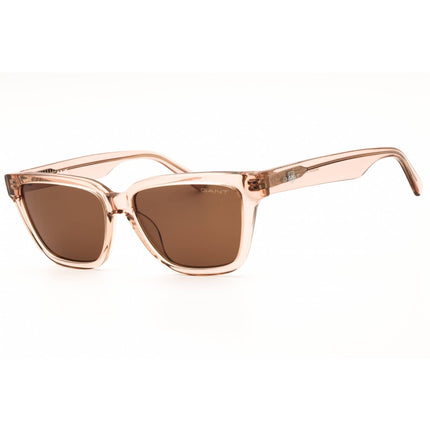 Gant Women's Sunglasses - Shiny Beige Acetate Rectangular Full Rim Frame | GA00023 57E ,