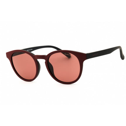 Gant Unisex Sunglasses - Bordeaux/Black Round Shape Full Rim Frame | GA00026 71S ,