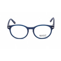 Gant Men's Eyeglasses - Matte Blue Acetate Round Shape Full Rim Frame | GA3060 091 ,