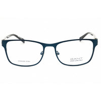 Gant Men's Eyeglasses - Matte Blue Metal Rectangular Shape Full Rim Frame | GA3083 091 ,