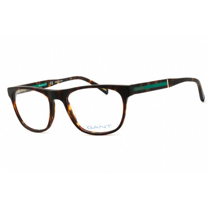 Gant Men's Eyeglasses - Dark Havana Acetate Rectangular Full Rim Frame | GA3098 052 ,