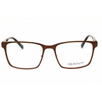 Gant Men's Eyeglasses - Matte Dark Brown Metal Rectangular Full Rim Frame | GA3109 049 ,