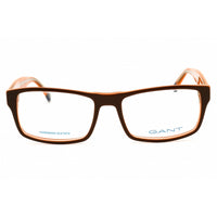 Gant Men's Eyeglasses - Light Brown/Orange Rectangular Full Rim Frame | GA3124 047 ,