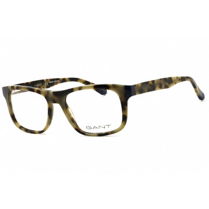 Gant Men's Eyeglasses - Coloured Havana Rectangular Shape Full Rim Frame | GA3157 055 ,