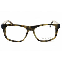 Gant Men's Eyeglasses - Coloured Havana Rectangular Shape Full Rim Frame | GA3157 055 ,