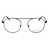 Gant Men's Eyeglasses - Matte Black Metal Round Shape Full Rim Frame | GA3172 002 ,