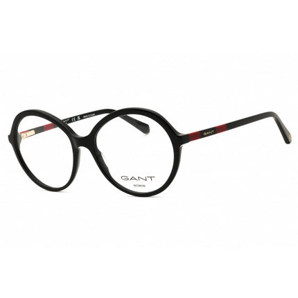 Gant Women's Eyeglasses - Shiny Black Acetate Round Shape Full Rim Frame | GA4148 001 ,