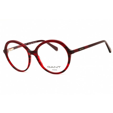 Gant Women's Eyeglasses - Red/Dark Brown Acetate Round Full Rim Frame | GA4148 068 ,