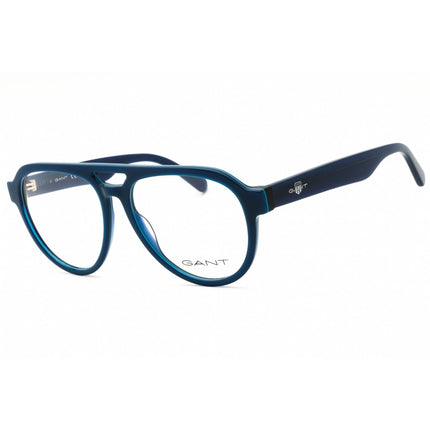 Gant Men's Eyeglasses - Blue Acetate Aviator Shape Full Rim Frame | GA50002 092 ,