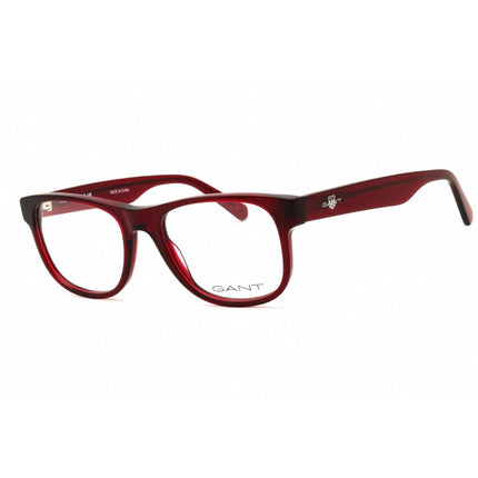 Gant Men's Eyeglasses - Shiny Bordeaux Rectangular Shape Full Rim Frame | GA50045 069 ,