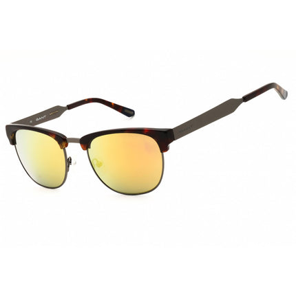 Gant Men's Sunglasses - Dark Havana Metal Oval Shape Full Rim Frame | GA7047 52C ,