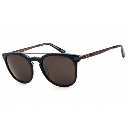 Gant Men's Sunglasses - Shiny Blue Acetate Oval Shape Full Rim Frame | GA7061 90A ,
