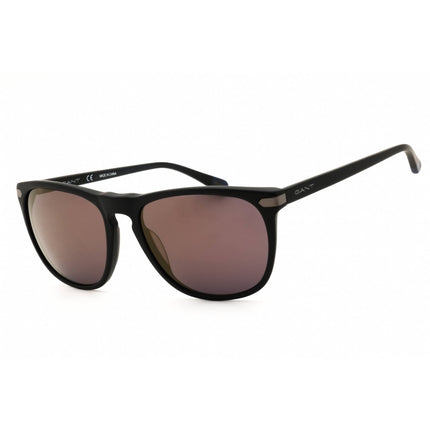 Gant Men's Sunglasses - Matte Black Acetate Rectangular Full Rim Frame | GA7078 02G ,