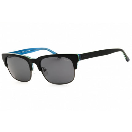 Gant Men's Sunglasses - Black/Blue Acetate Rectangular Full Rim Frame | GA7084 05D ,