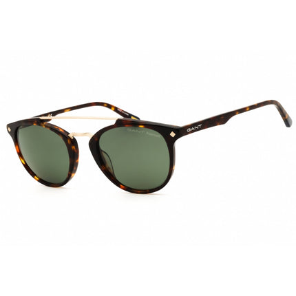 Gant Men's Sunglasses - Dark Havana Acetate Round Shape Full Rim Frame | GA7087 52R ,