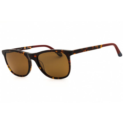 Gant Men's Sunglasses - Dark Havana Acetate Rectangular Full Rim Frame | GA7126 52H ,