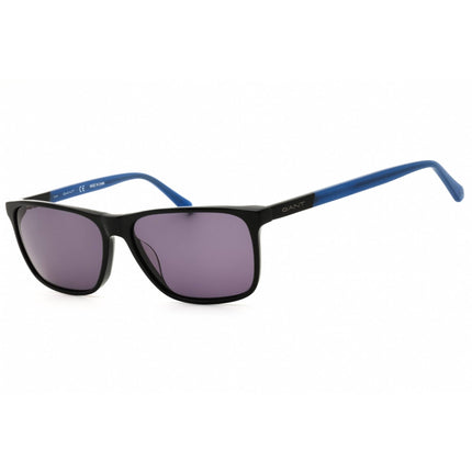 Gant Men's Sunglasses - Shiny Black Acetate Rectangular Full Rim Frame | GA7185 01A ,